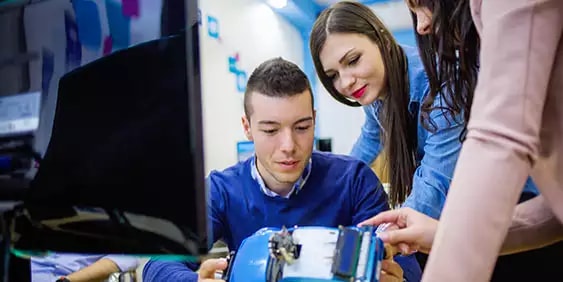 People working with prototype