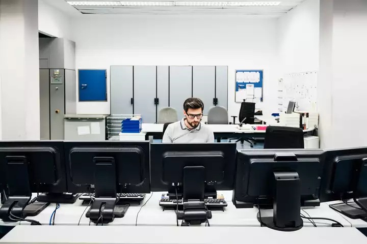 Person working in office