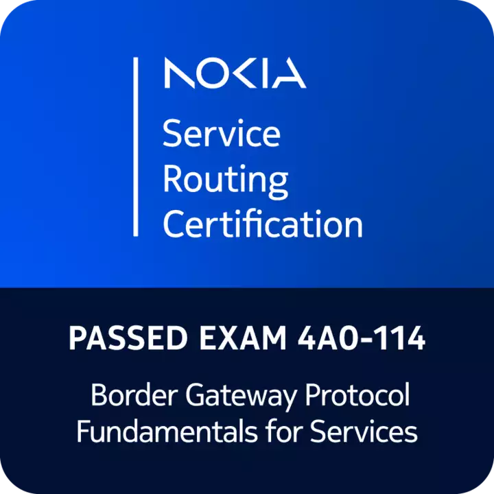 4A0-114 Exam badge