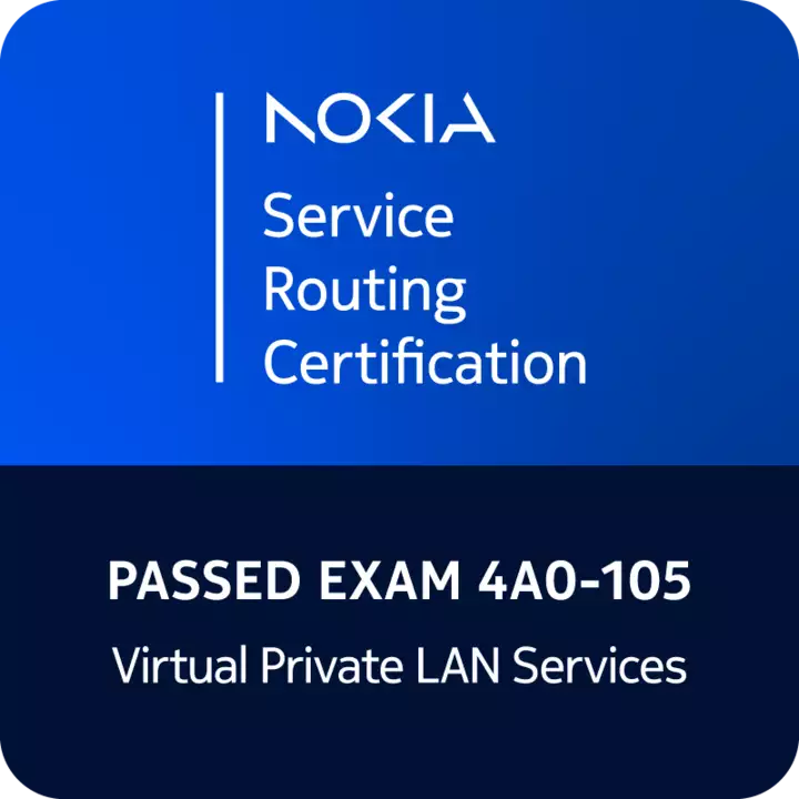 4A0-105 Exam badge