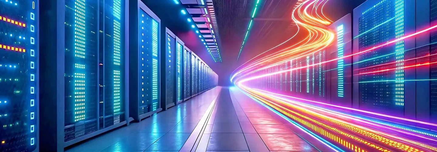 server room and lights