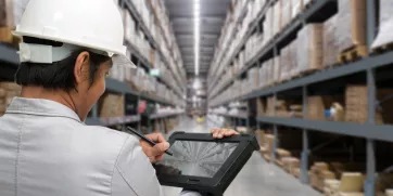 Inside factory