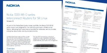 7220 interconnect router for data center switching fabrics nokia