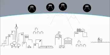 Illustration of hacker defence